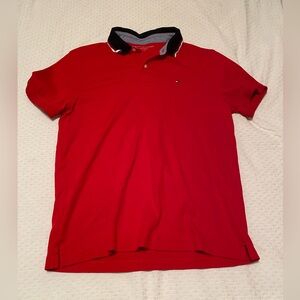 Men’s red Tommy Hilfiger Polo shirt